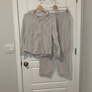 striped pajama set